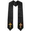 Choir Stole with Cross Embroidery for Church
