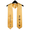 Embroidery Sash Class of 2025 2026 Adults Graduation Stole
