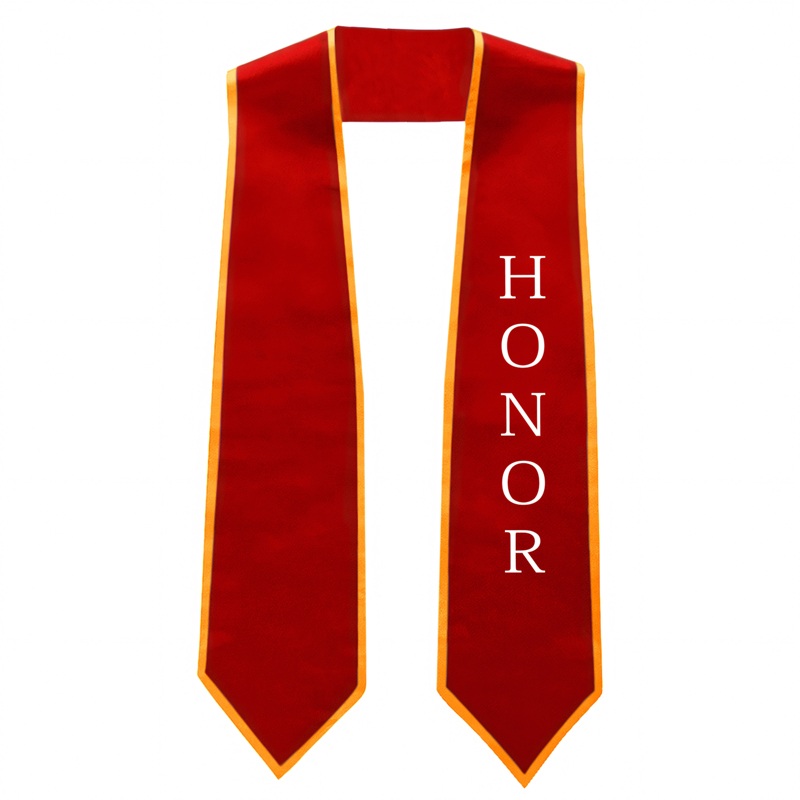 Embroidered Honor Stole Multiple Styles Available for High School and College