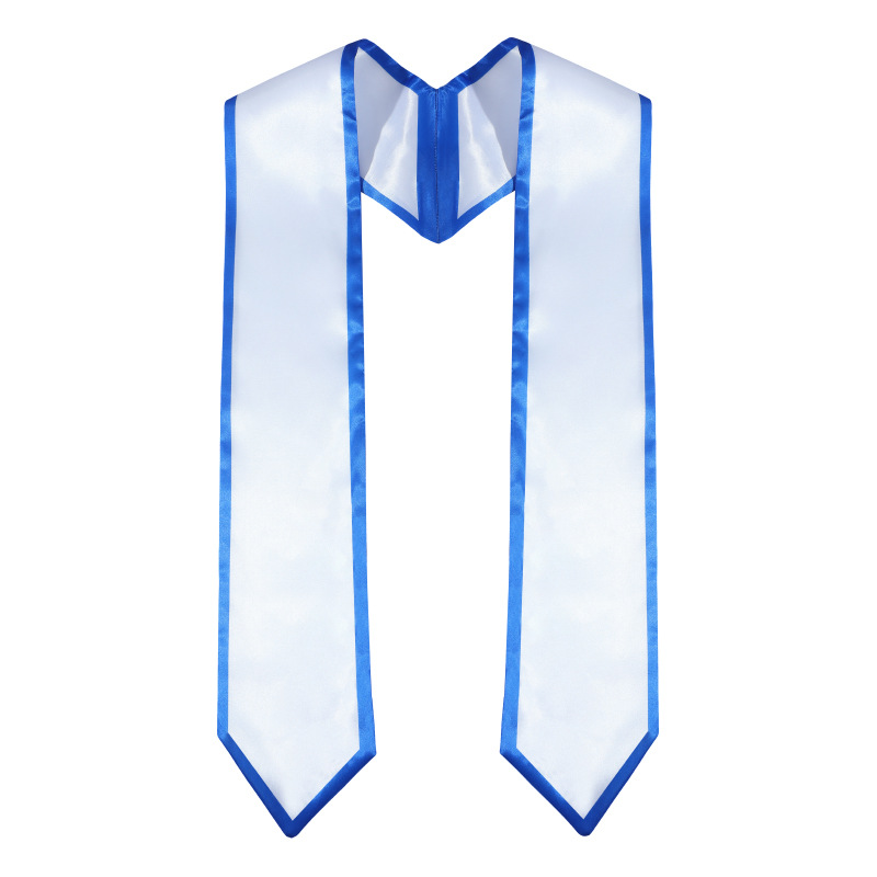 Graduation Plain Honor Stole Classic End With Trim Adult Unisex 72