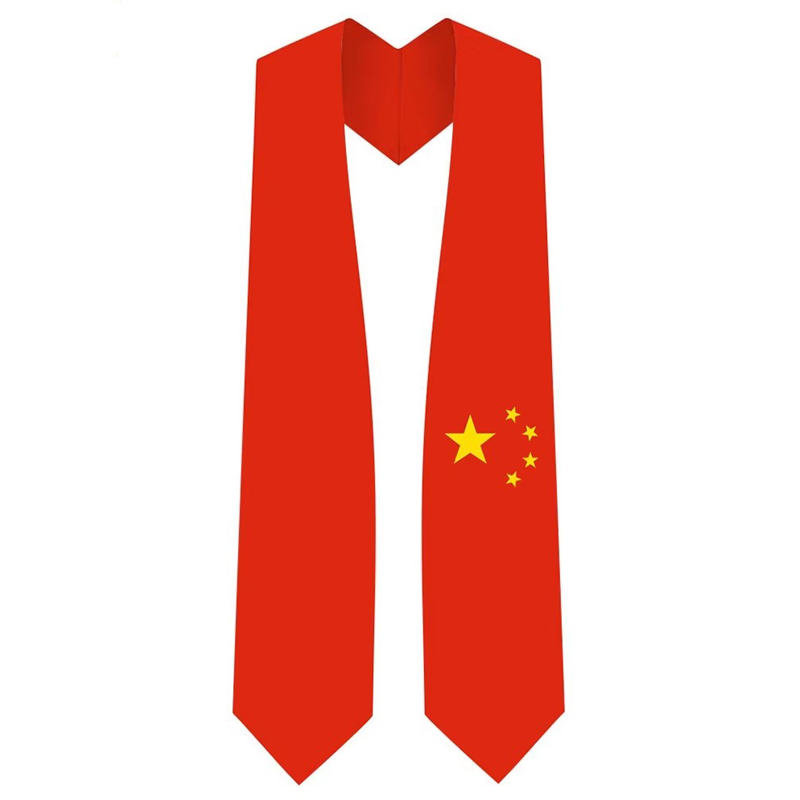 National Flag Graduation Stole 72” for International Students Unisex