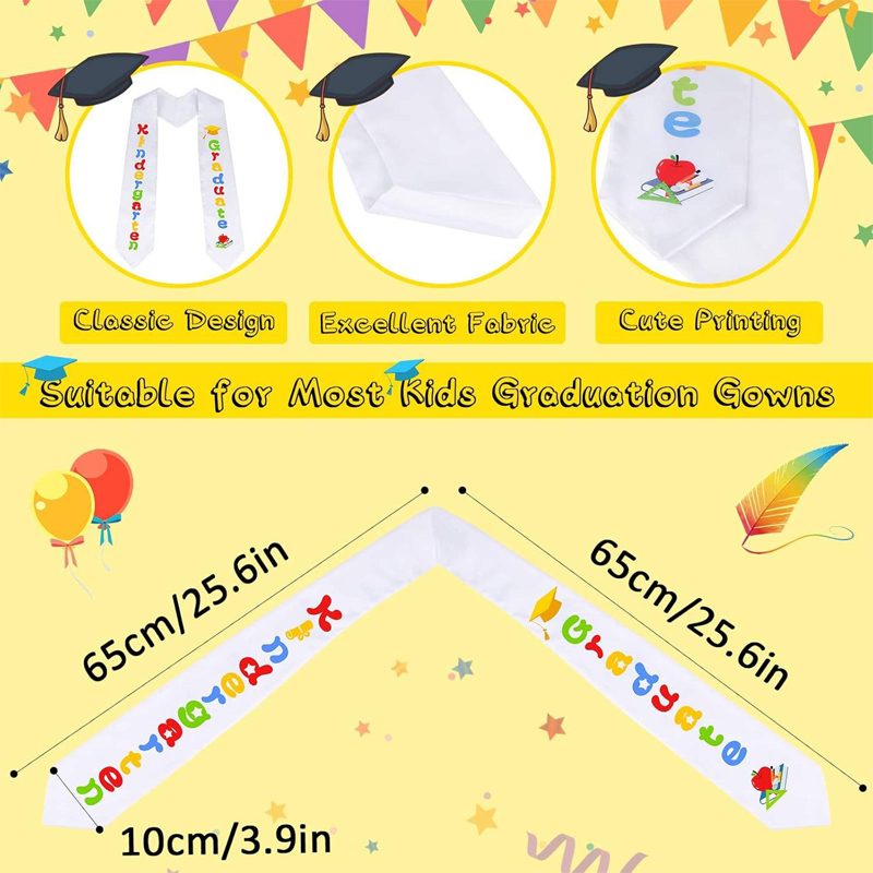 Cute Colorful Kindergarten Graduation Stole