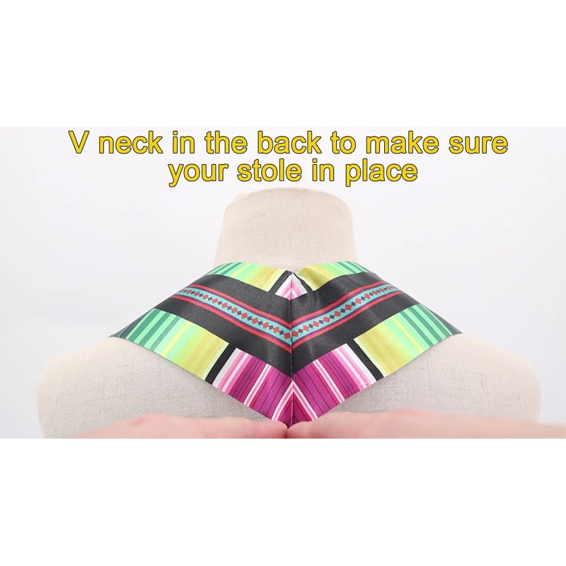 Cute Colorful Preschool Graduation Stole