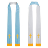 Embroidery Reversible Clergy Stole with Cross Tassels Wedding Church Minister Pastor Priest Shawls