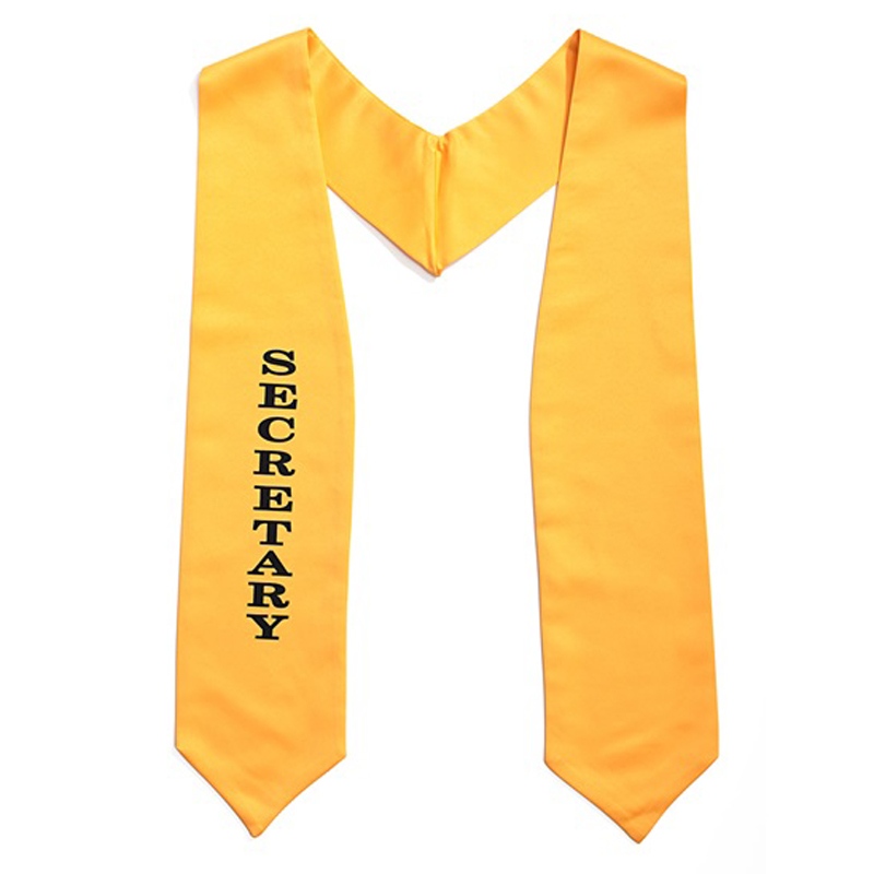 Unisex Class Officer Graduation Stoles Pointed Class Leadership Sashes
