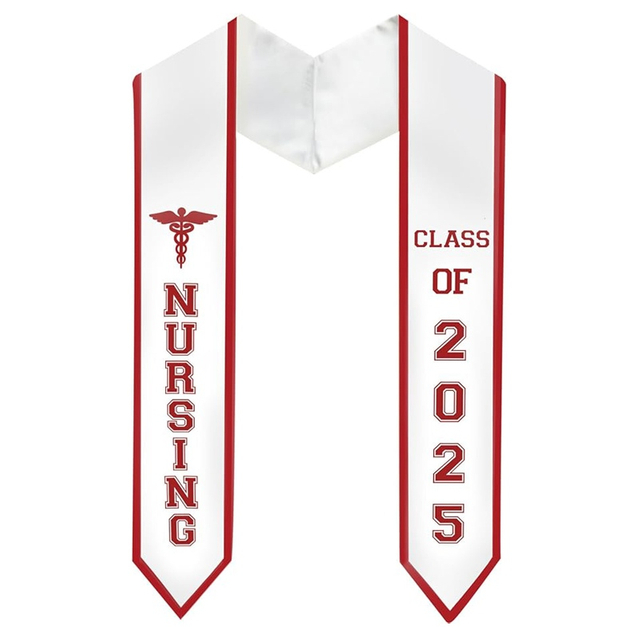 Nursing RN Graduation Stole Nurses School Stoles with Medical Logo