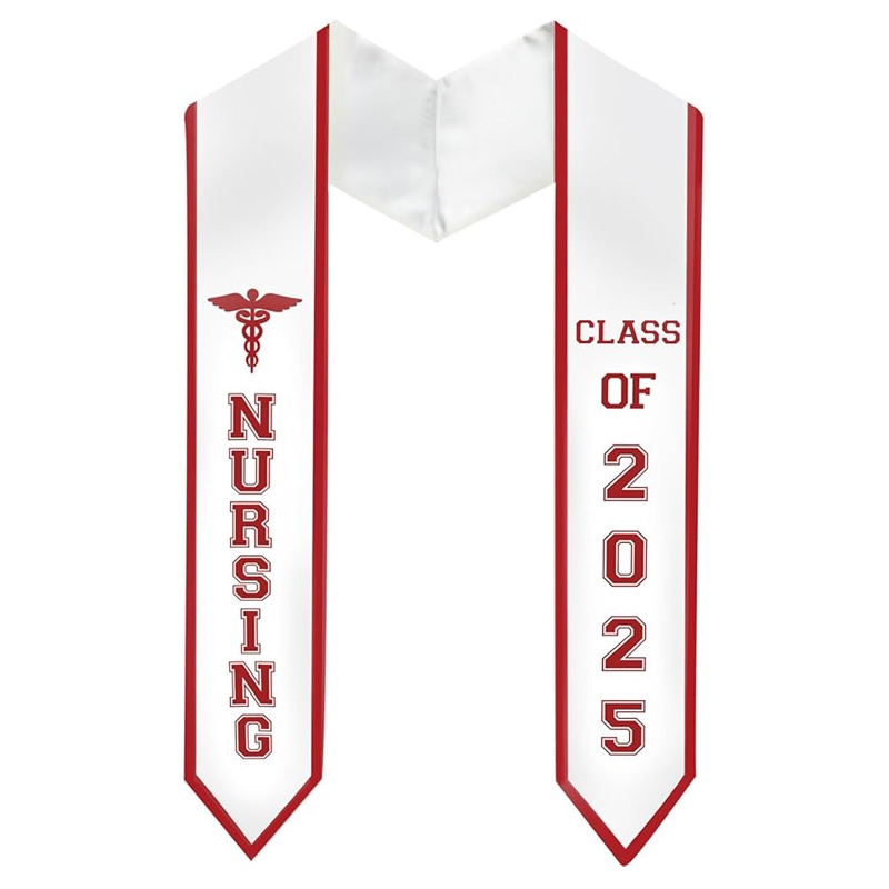 Nursing RN Graduation Stole Nurses School Stoles with Medical Logo