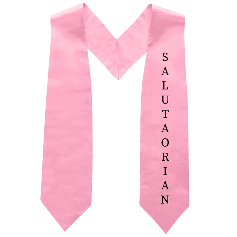 Unisex Salutatorian Graduation Stole Salutatorian Sash with Classic Tips