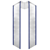 Unisex Adult Plain Graduation Honor Stole Angled End with Trim 72”