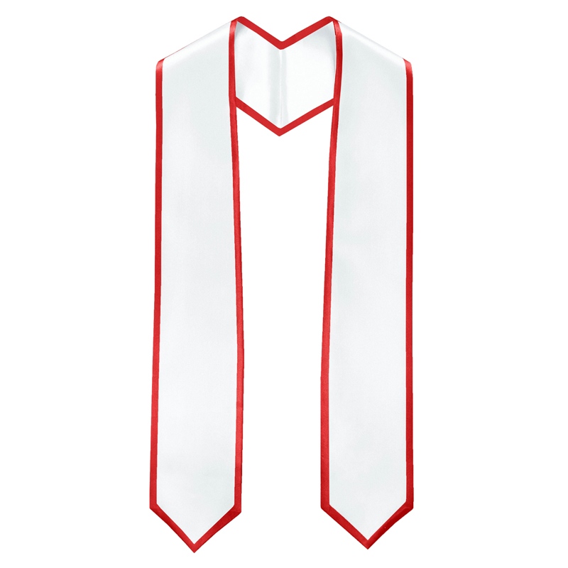 Graduation Plain Honor Stole Classic End With Trim Adult Unisex 72