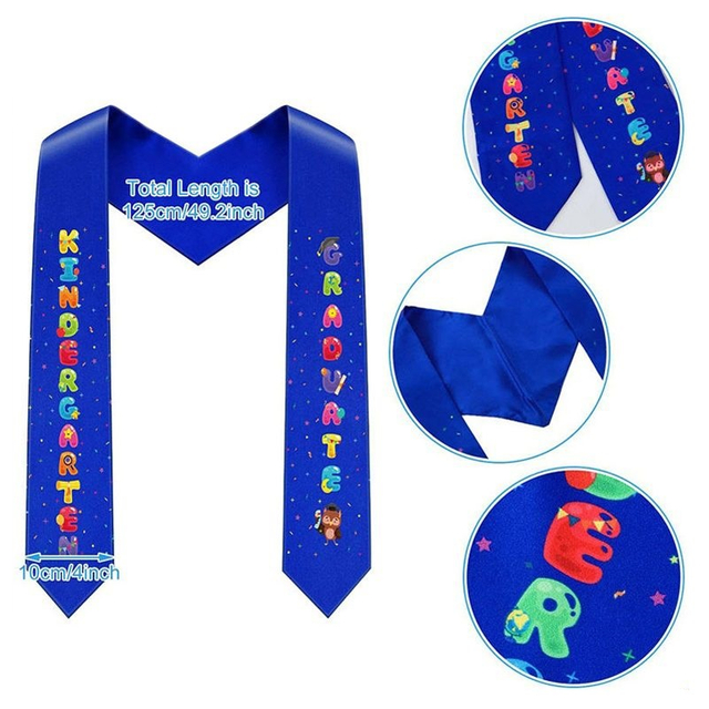 Unisex Kindergarten Printed Graduation Stole