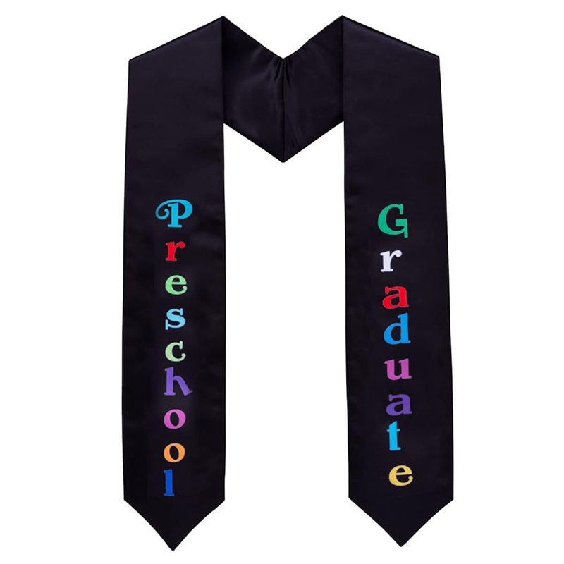 Unisex Satin Kid Graduation Stole Preschool Sash