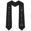 Unisex Preschool Graduation Satin Sash with Colorful Word