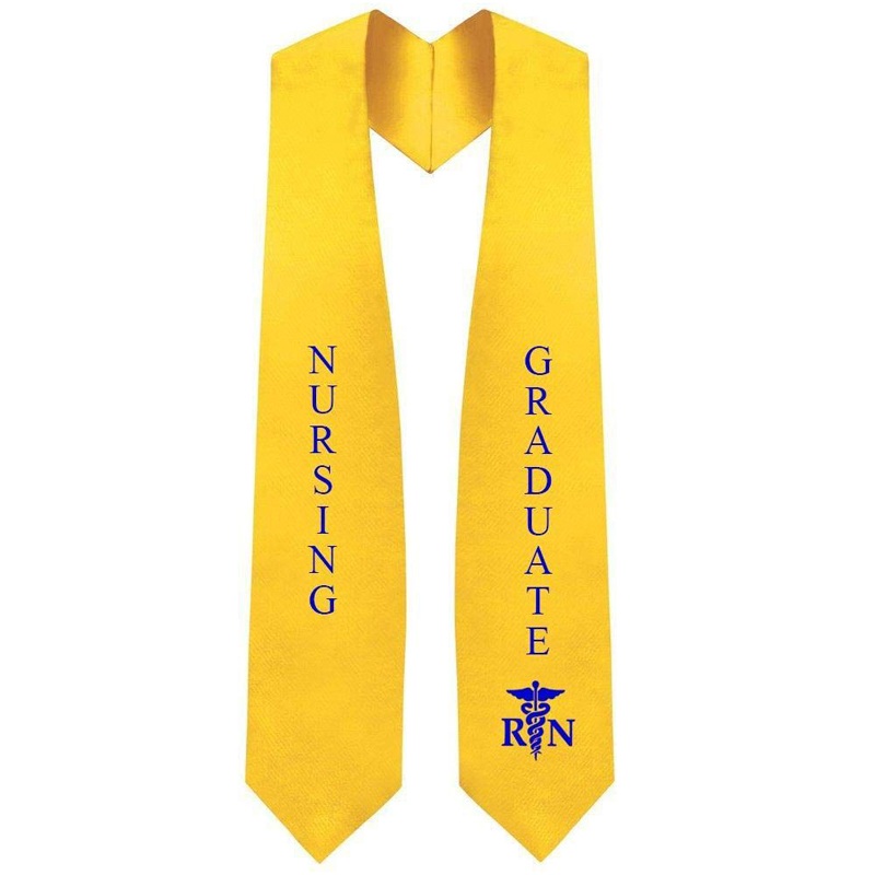 Unisex Nursing Graduation Stole Sash with Embroidered Medical Nursing Logo