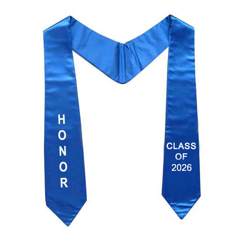 Embroidered Honor Stole Multiple Styles Available for High School and College